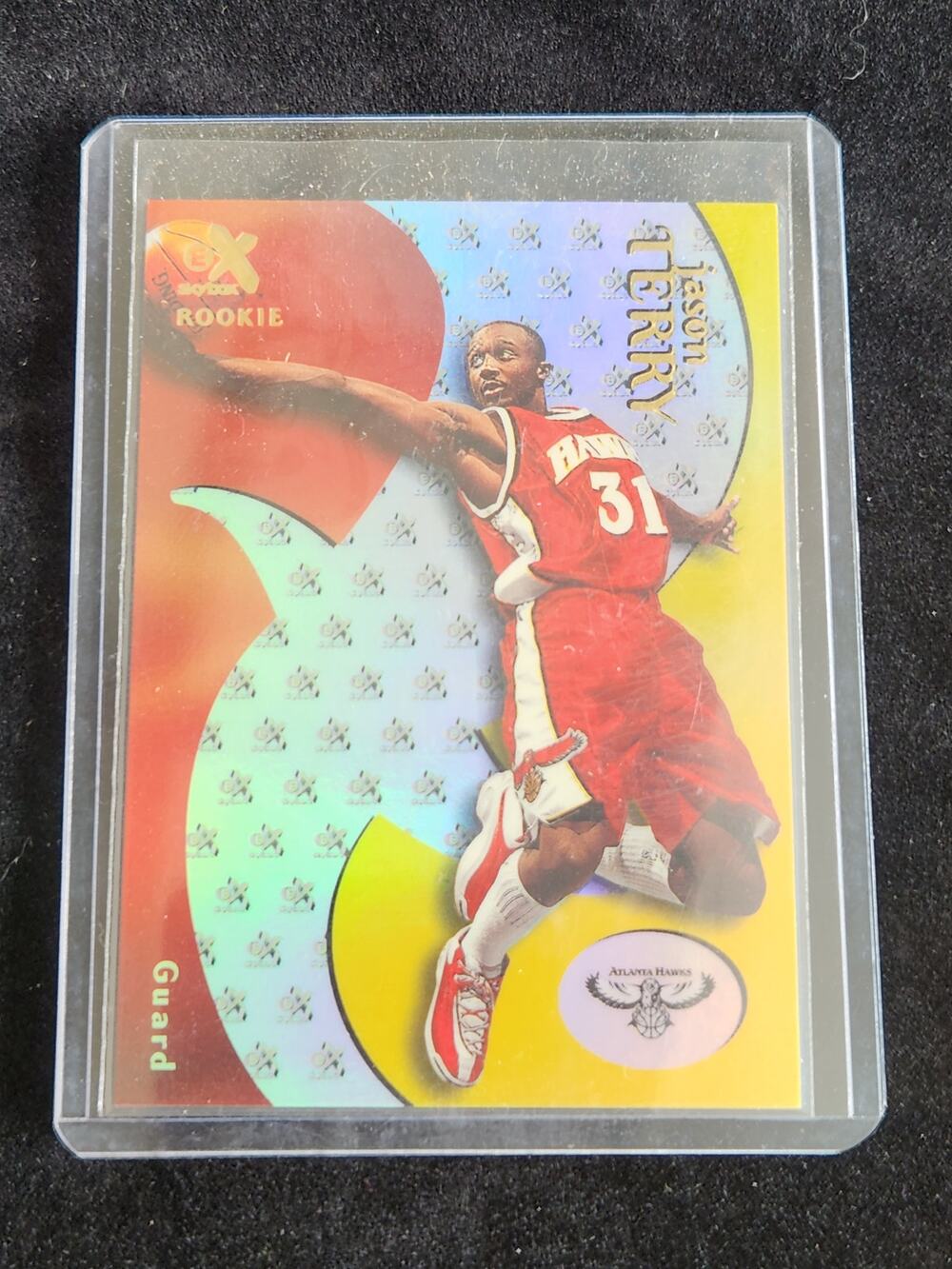 1999-00 Skybox E-X Jason Terry RC #72 /3499 Hawks Basketball Card